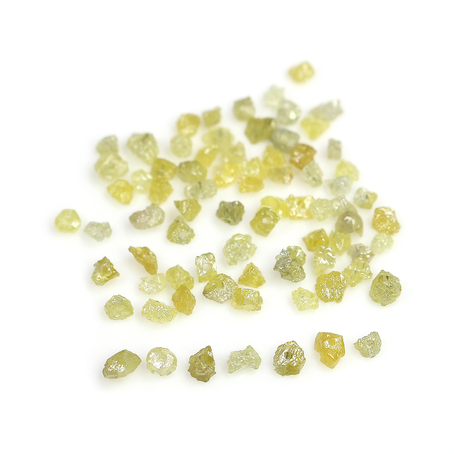 Natural Loose Rough Diamonds Drilling Bead Shape Yellow Color 4.00 ct Lot Q77