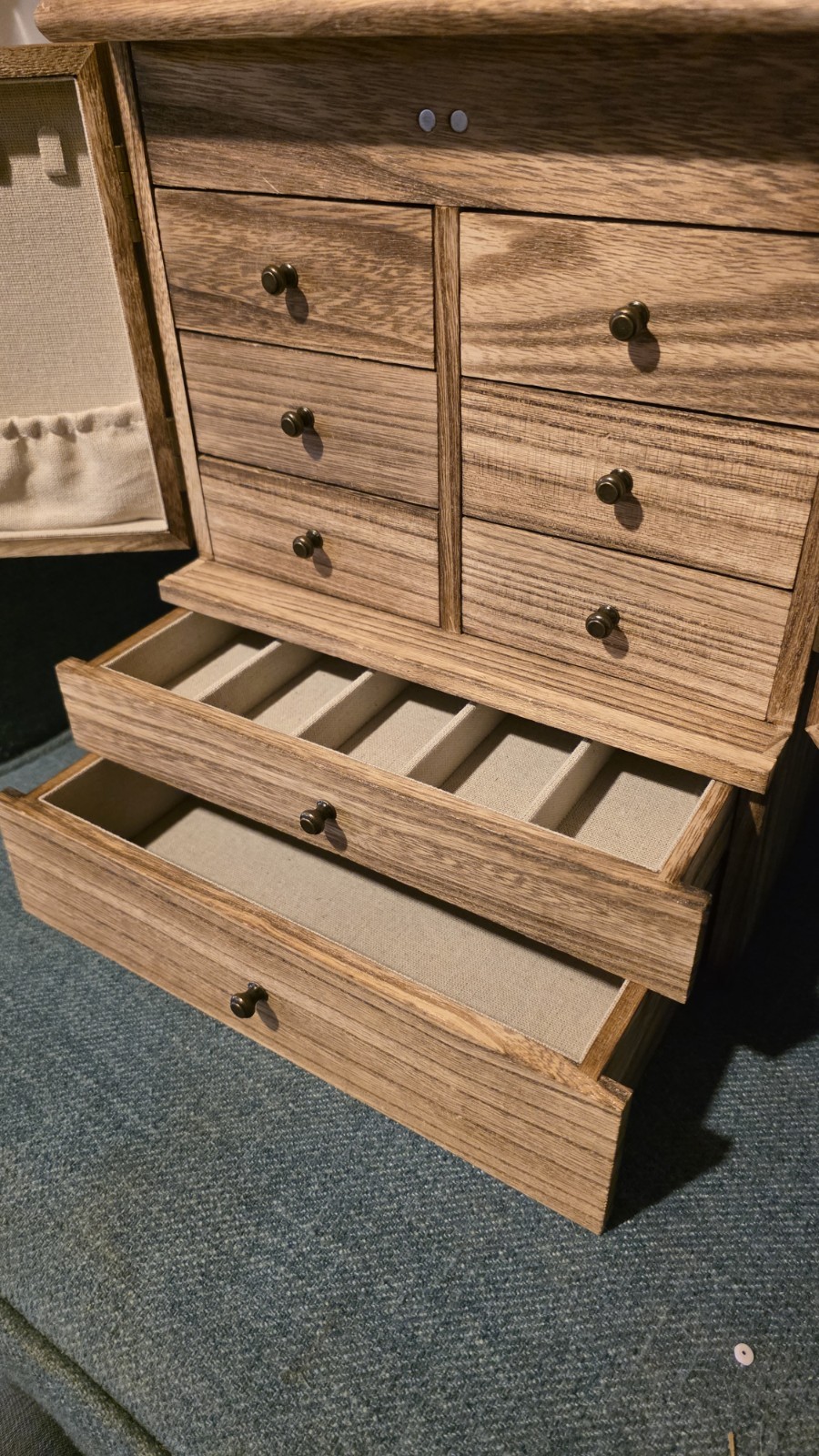 Jewelry storage organizer box case large