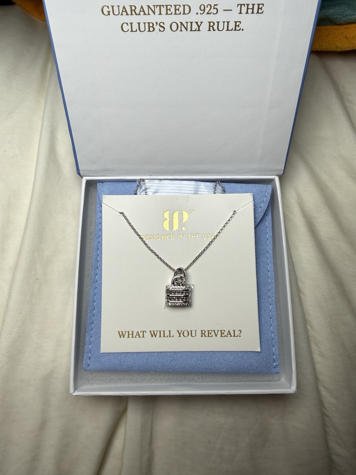 Sterling Silver BP Lock Necklace “Heartbound”