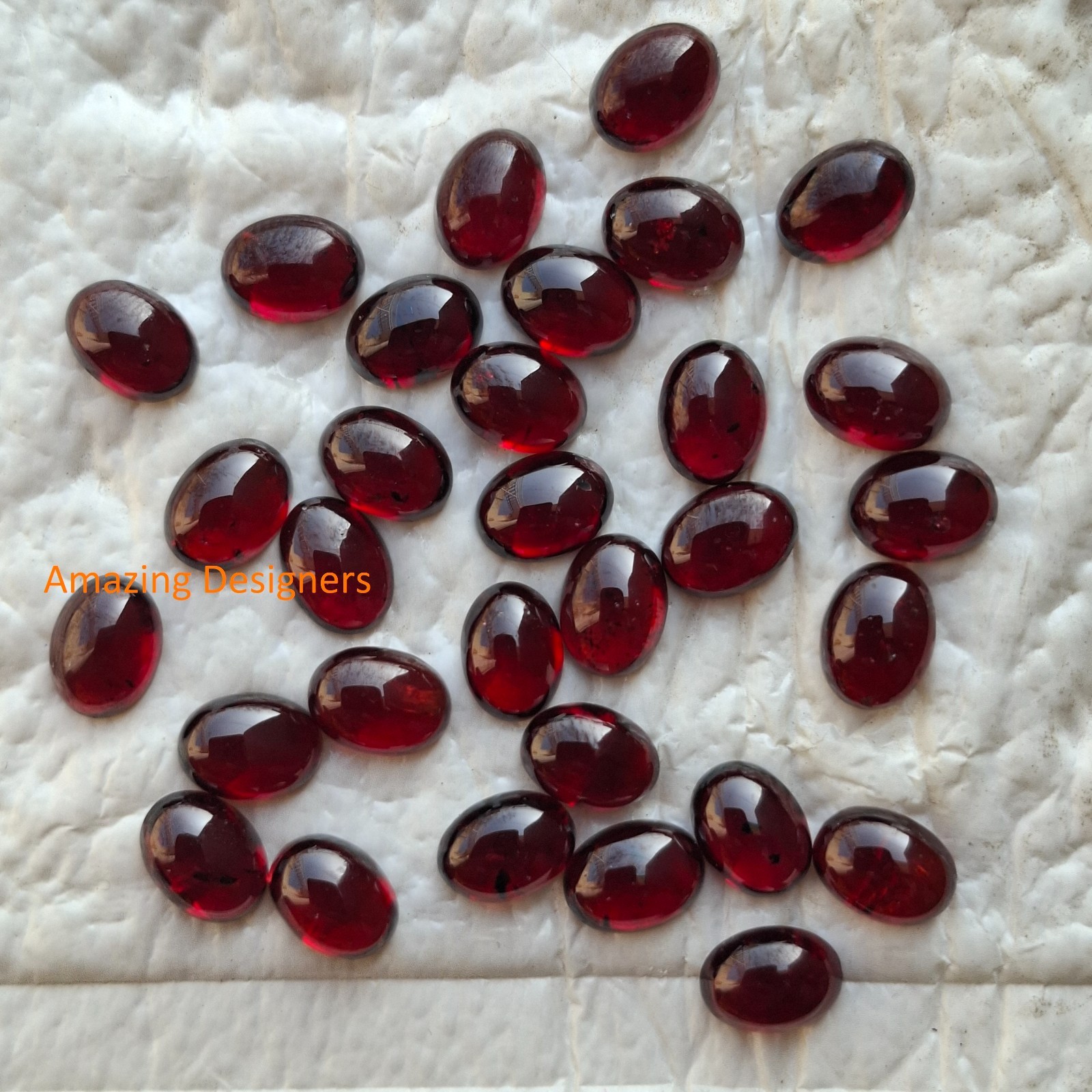 Natural Garnet Mozambique Oval Cabochon 3x5mm to 8x10mm Loose Gemstone