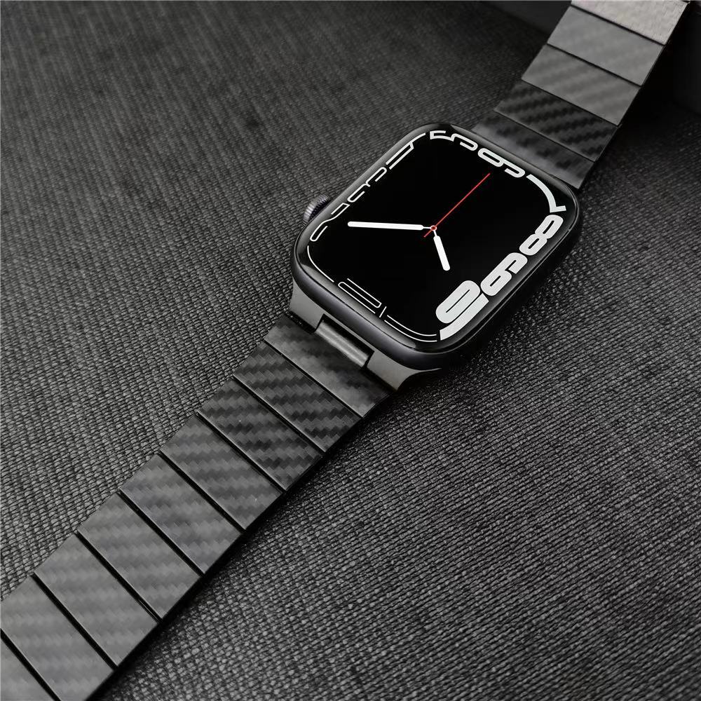 Carbon Fiber Band Strap For Apple Watch Series 8 7 6 SE 5 4 41/45mm Ultra 49mm