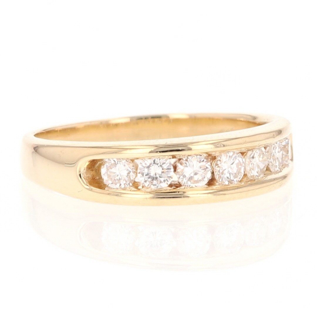 .50ctw Round Cut Diamond Channel-Set Wedding Band Ring 14k Yellow Gold Size 6.5