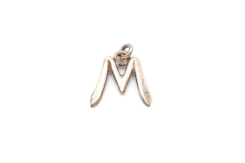 Sterling Sliver 925 Letter M Pendant
