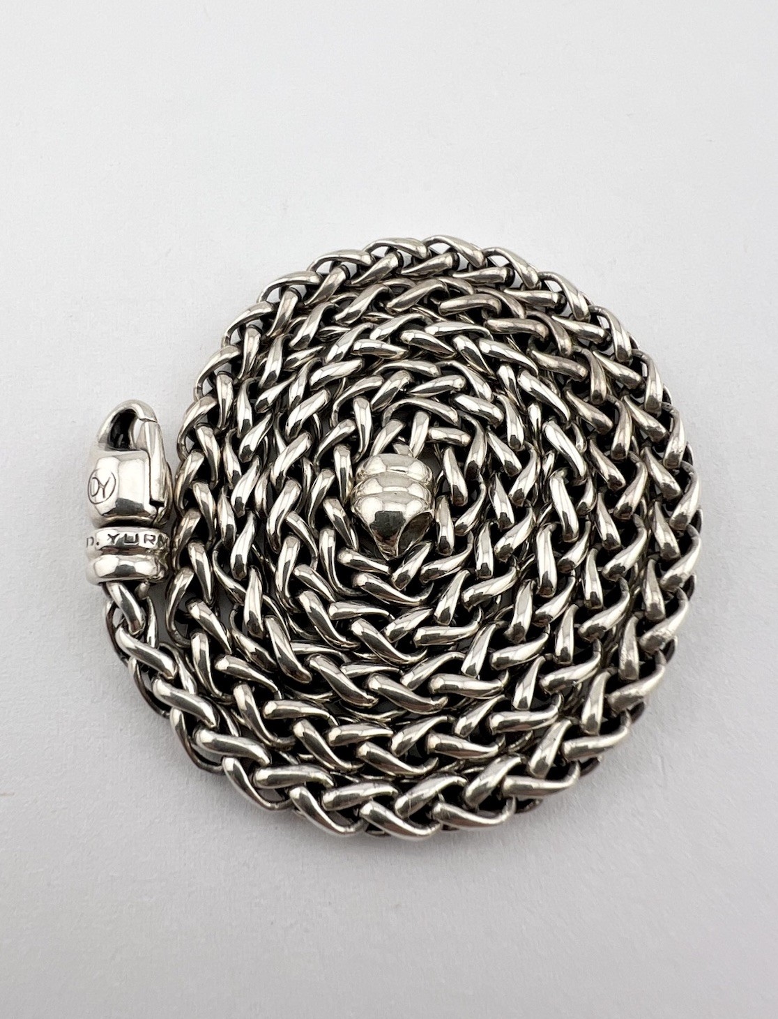 David Yurman Sterling Silver 4mm Wheat Chain Necklace 18″ -26g