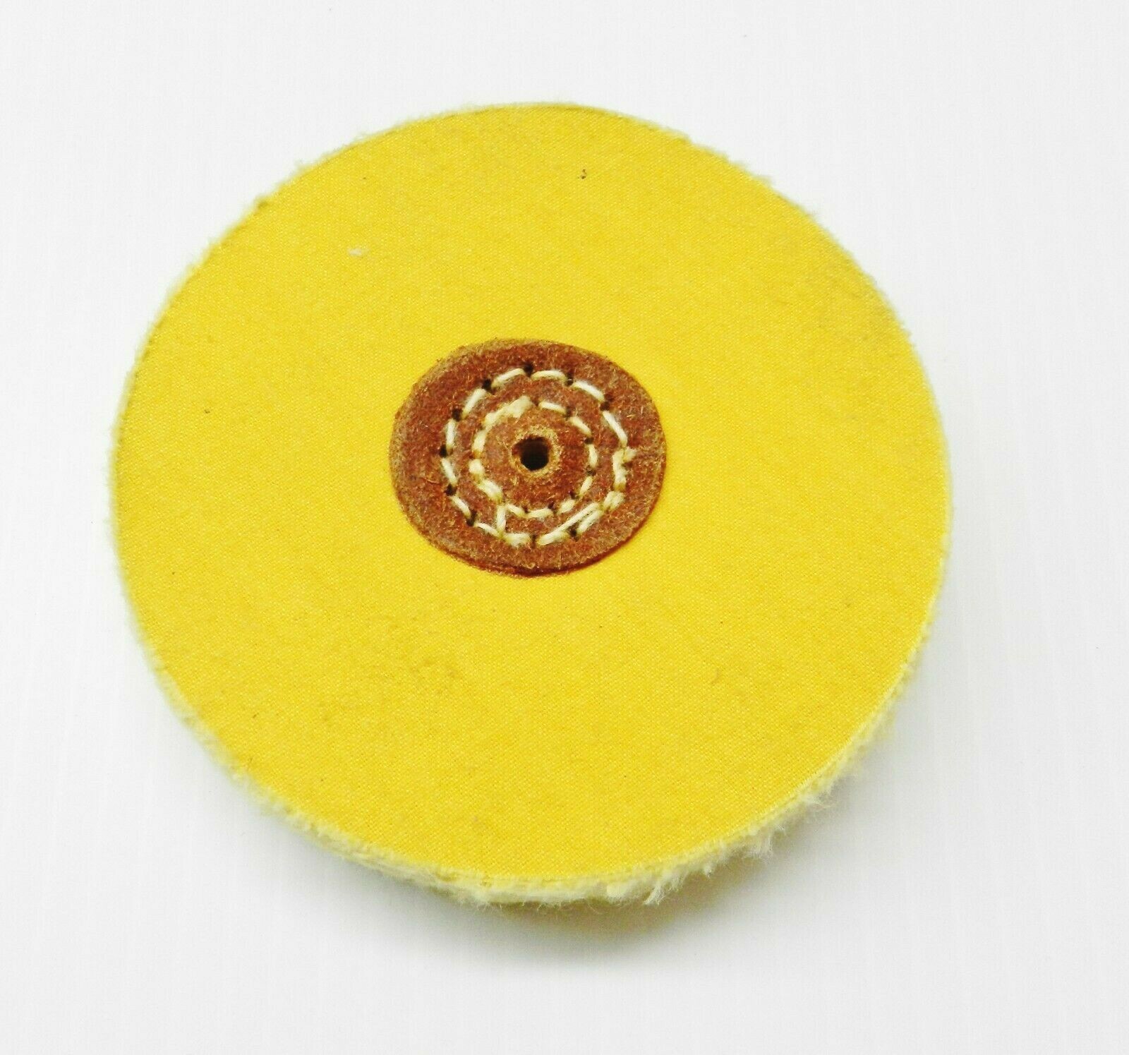 Buff Wheel Yellow Treated Buff 4″ 40ply Leather Center Buffing Polishing Jewelry