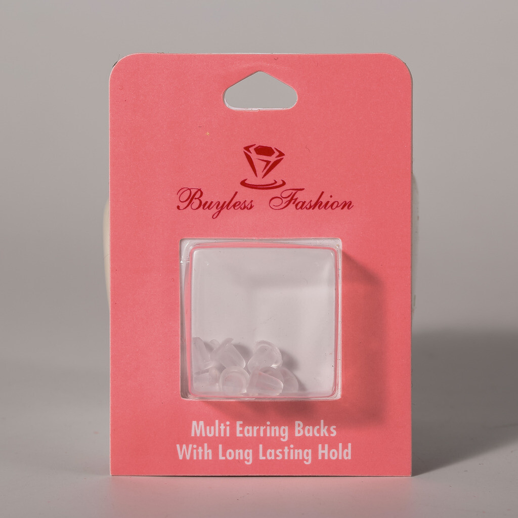 Buyless Fashion Earring Push Backs 6 Pairs Security Rubber Backs