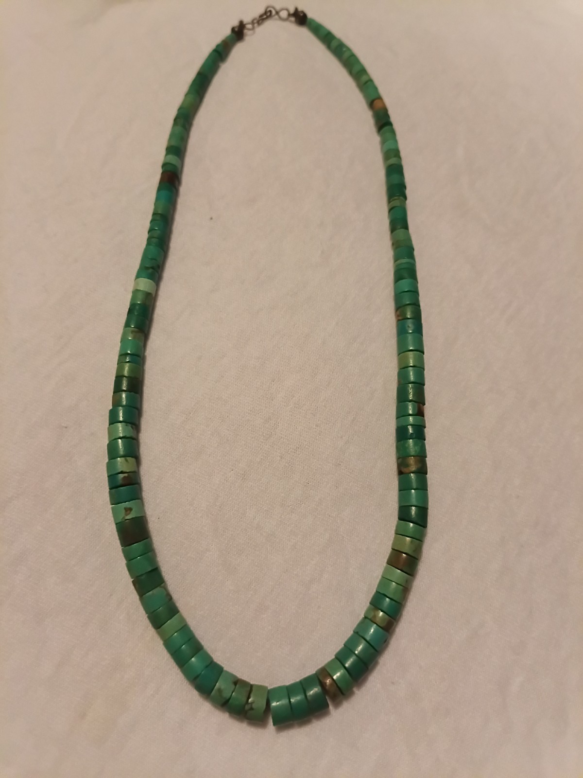 Vintage Native American Turquoise Heishi 20” Necklace
