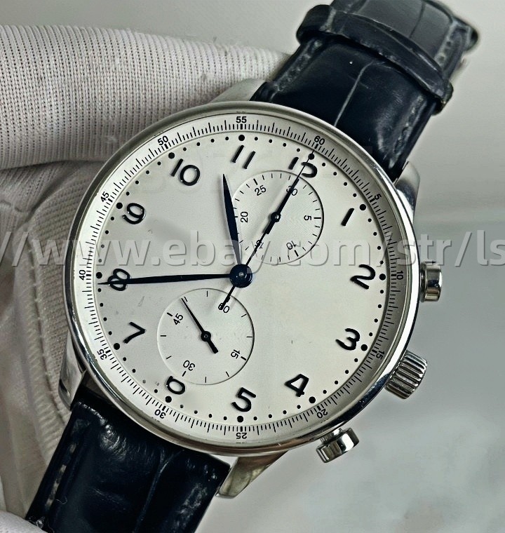 DIY SET for 7750 watch case + dial + hands + strap 41mm
