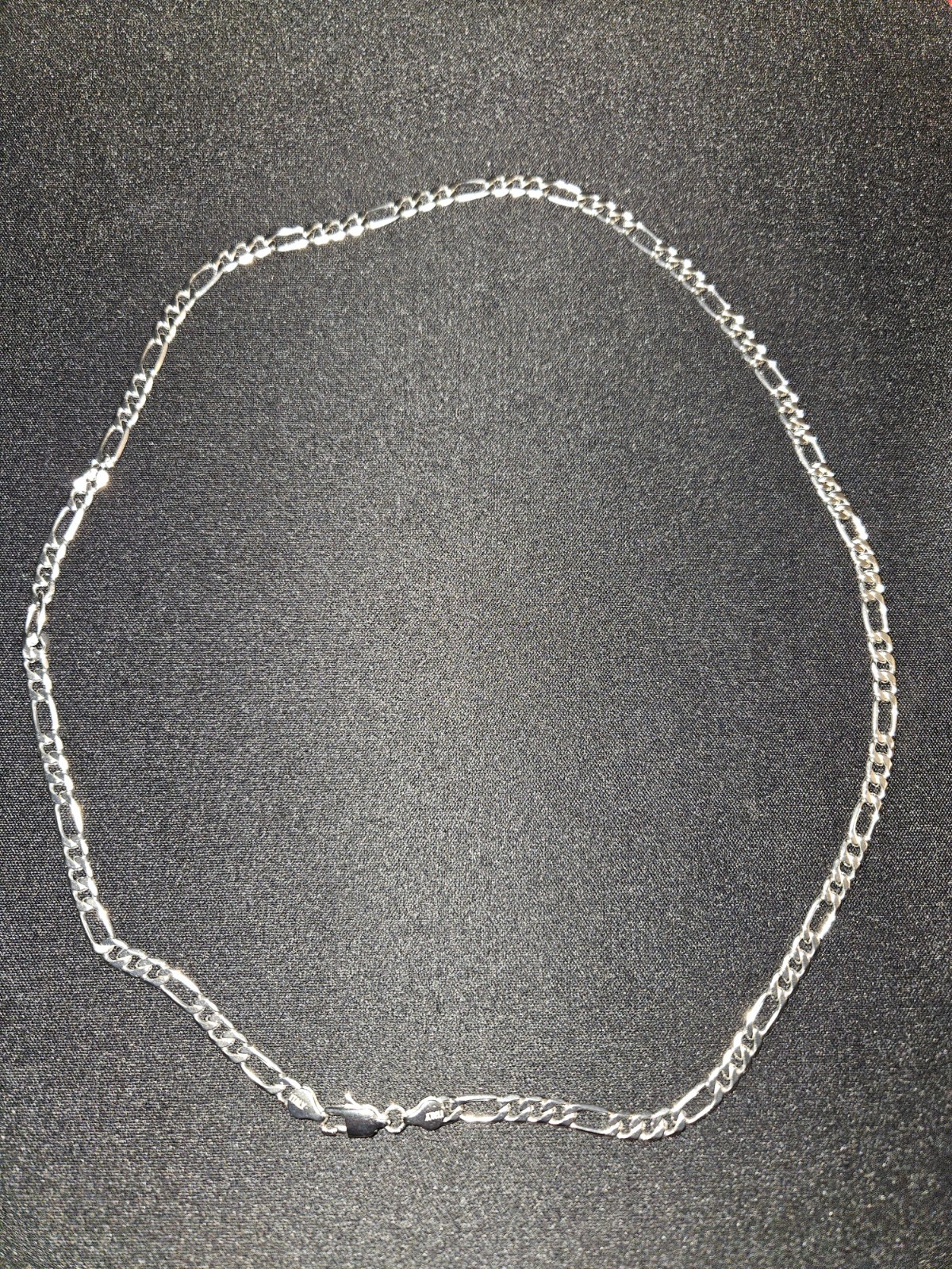 Solid 925 Sterling Silver Figaro 5MM Link Chain Necklace Italy Unisex
