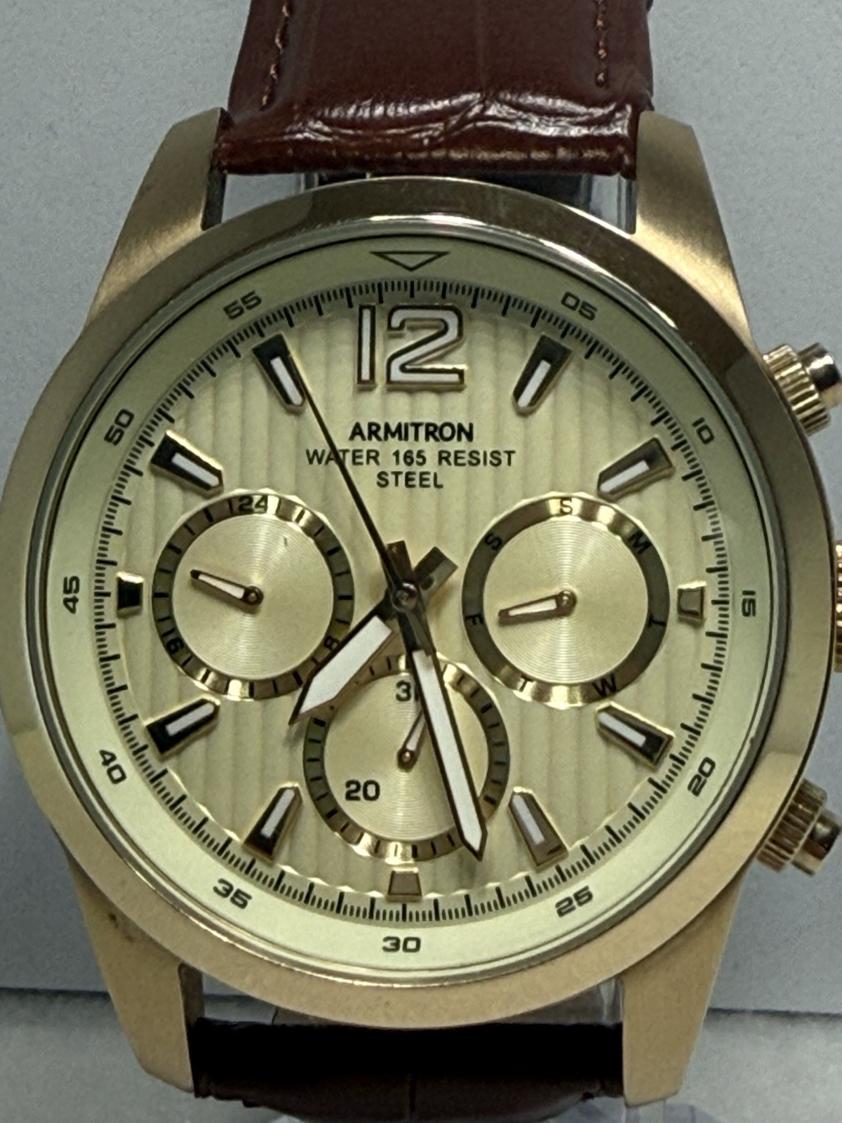Armitron Gold Day/Date – Brand New
