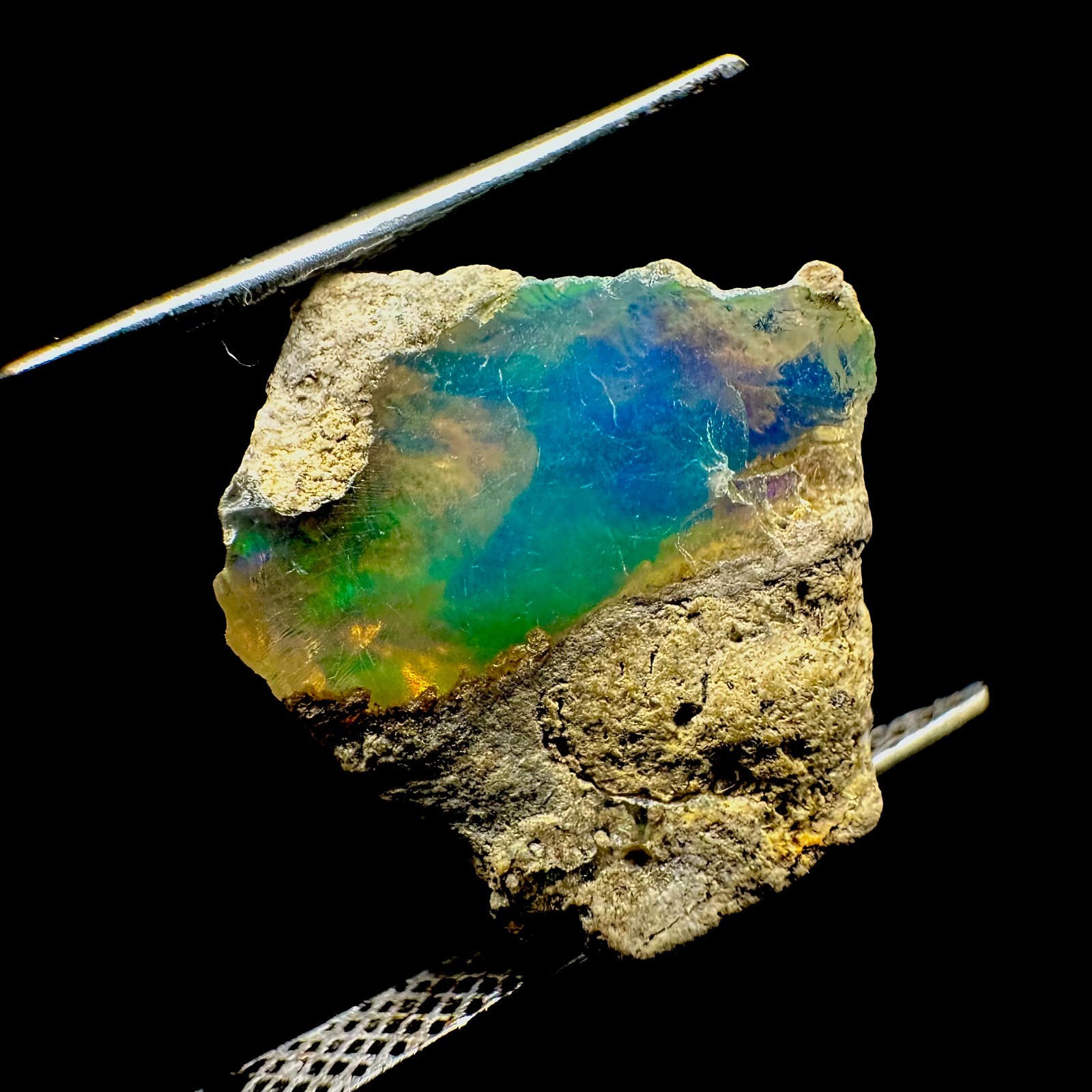 5 CTS Natural Ethiopian Opal Rough, Crystal Raw Welo Fire Opal Rough Gemstone