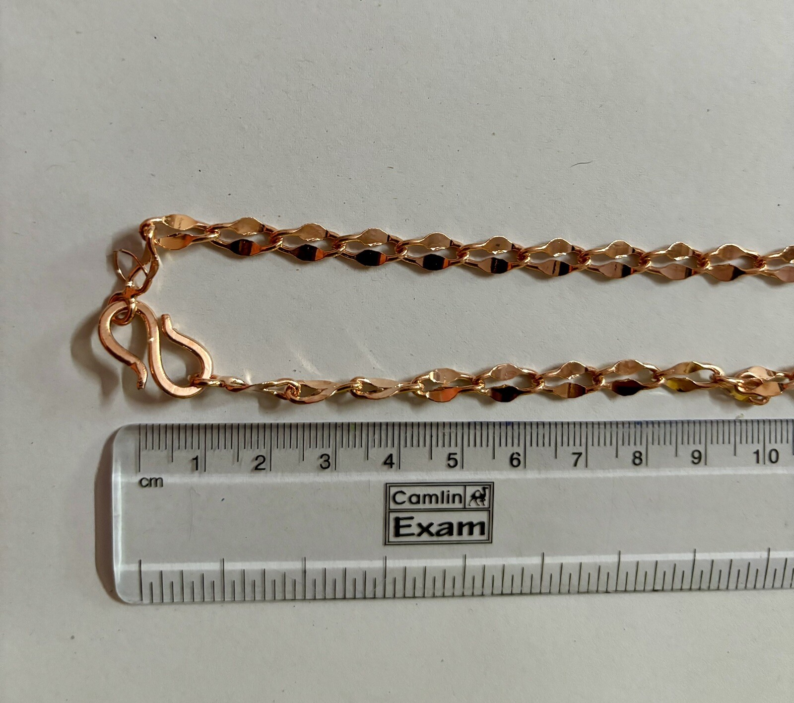 30 inch Pure Concave Link Chain Necklace, Healing Copper Jewelry