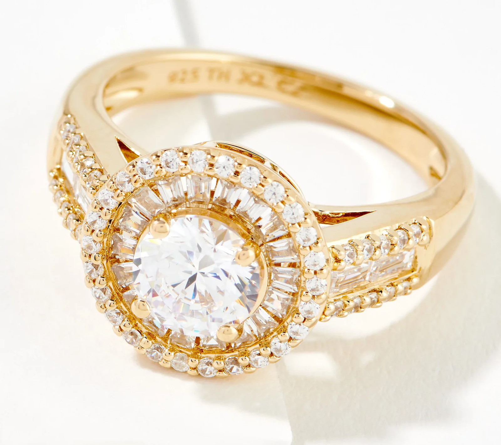 Diamonique x Mary Gold-Over SS Beth Roe’s 35th Anniversary Ring Size 6