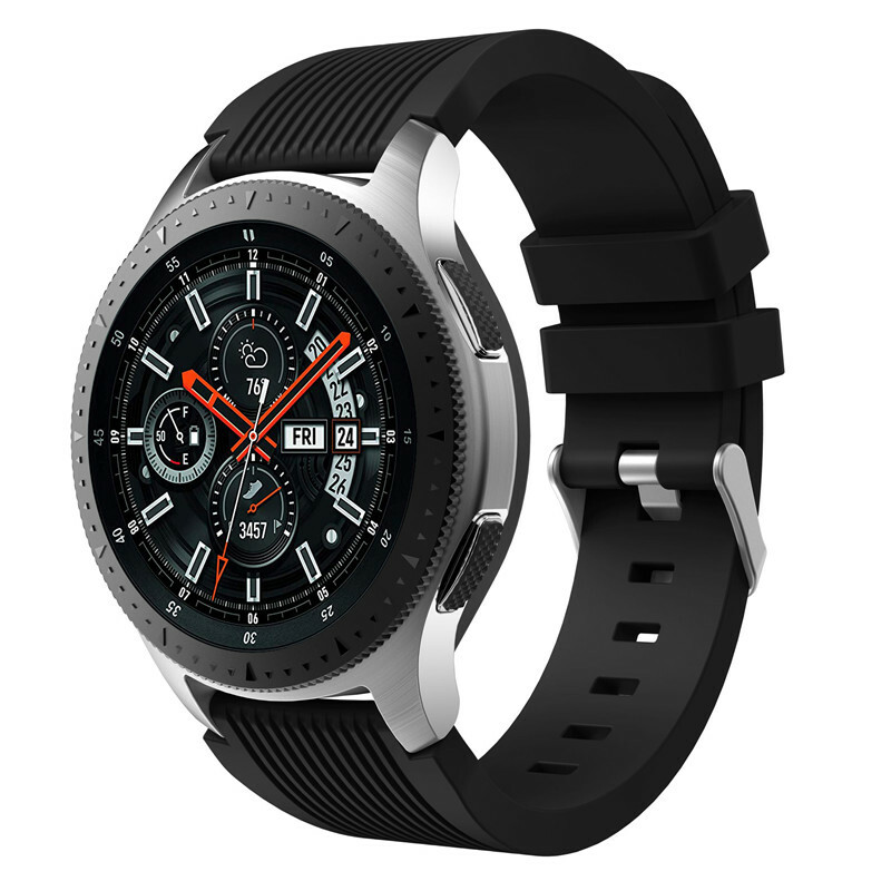 For Samusng Galaxy 42 46 mm Watch Band Silicone Band Soft SM-R815 R810 Strap Top