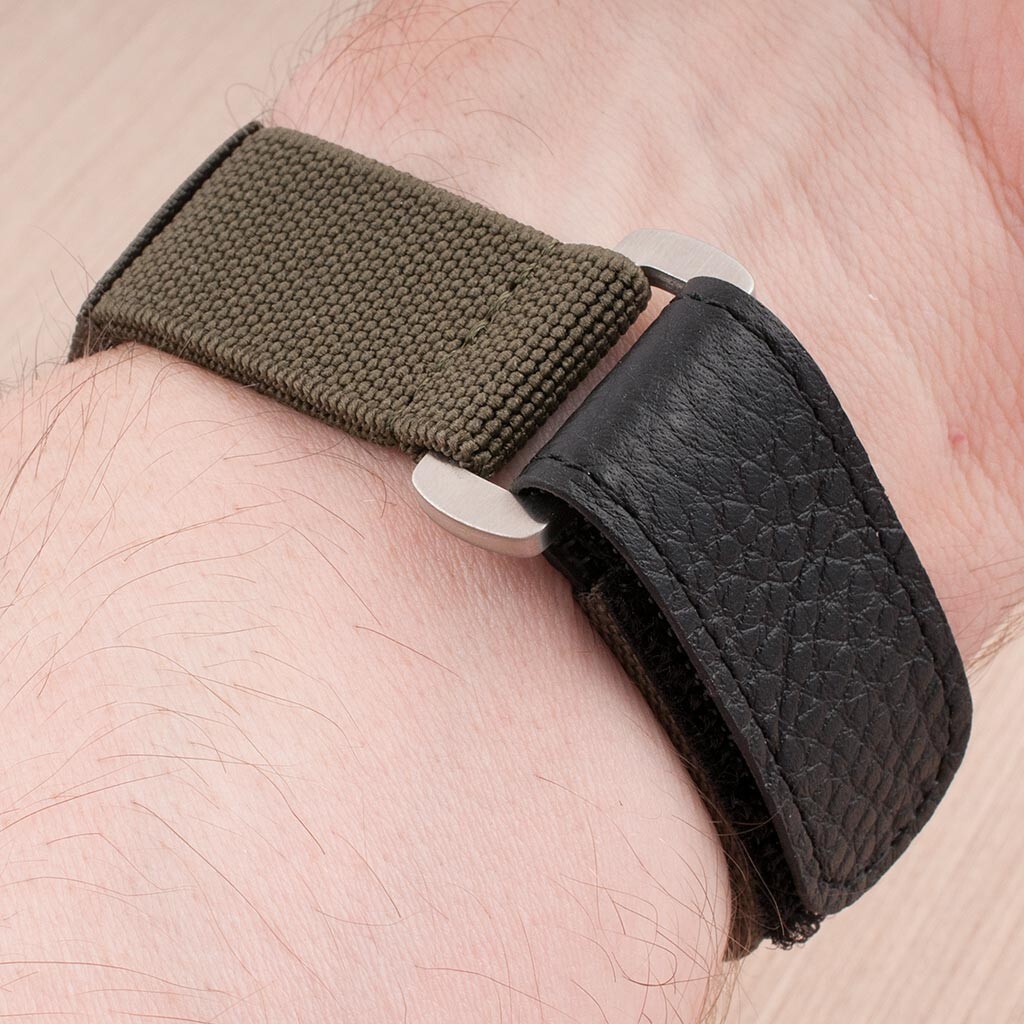 Hook and Loop Elastic Parachute Watch Strap Band Nylon Replacement Seiko Citizen