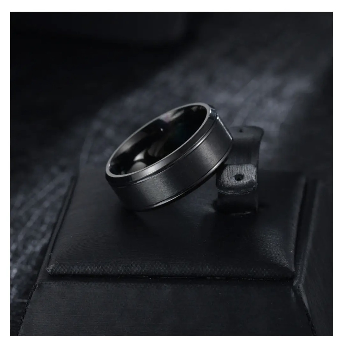 Men Black Titanium Ring Wedding Lover Couple 8-13
