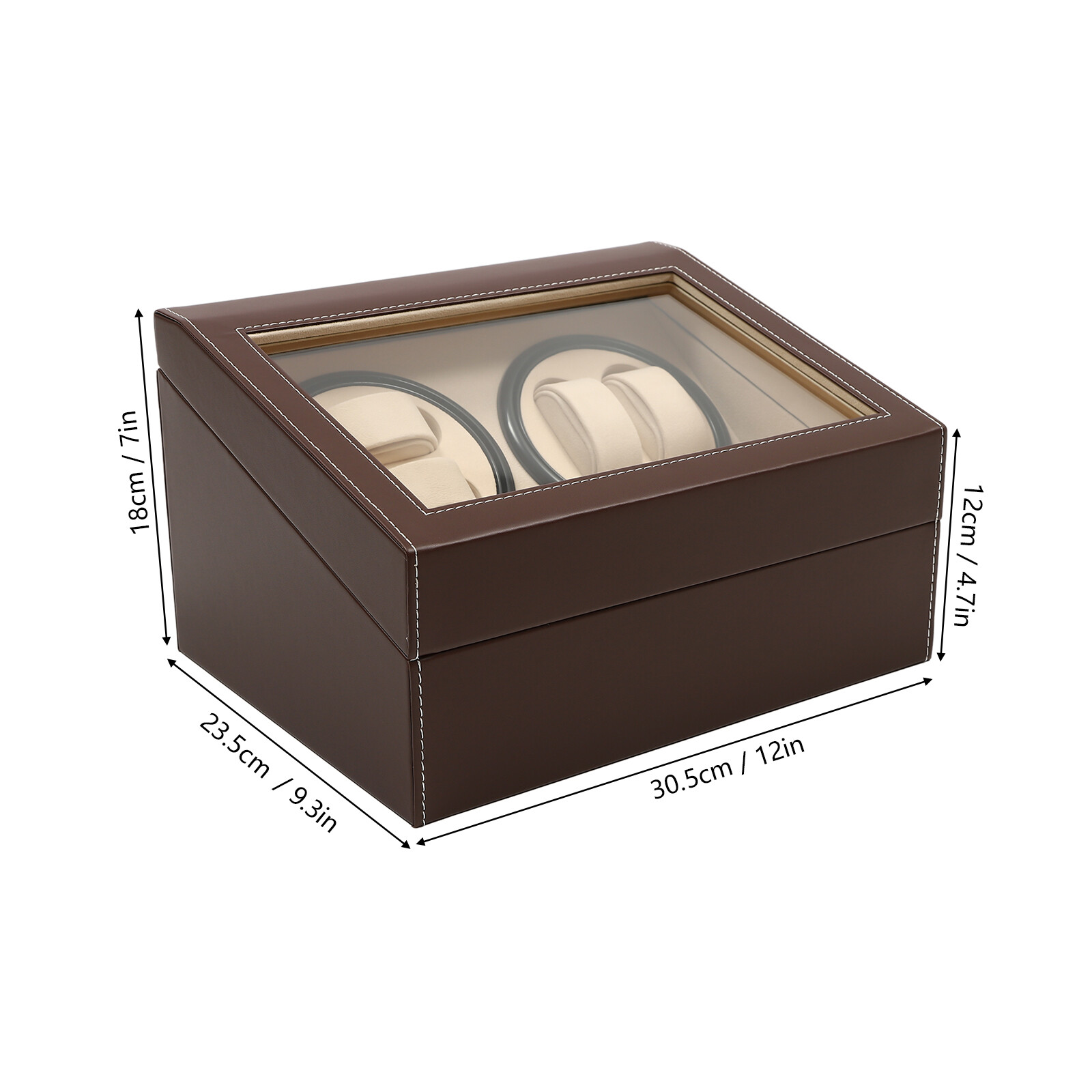 4+6 Automatic Watch Winder Watch Display Box Luxury Storage Case Self-winding