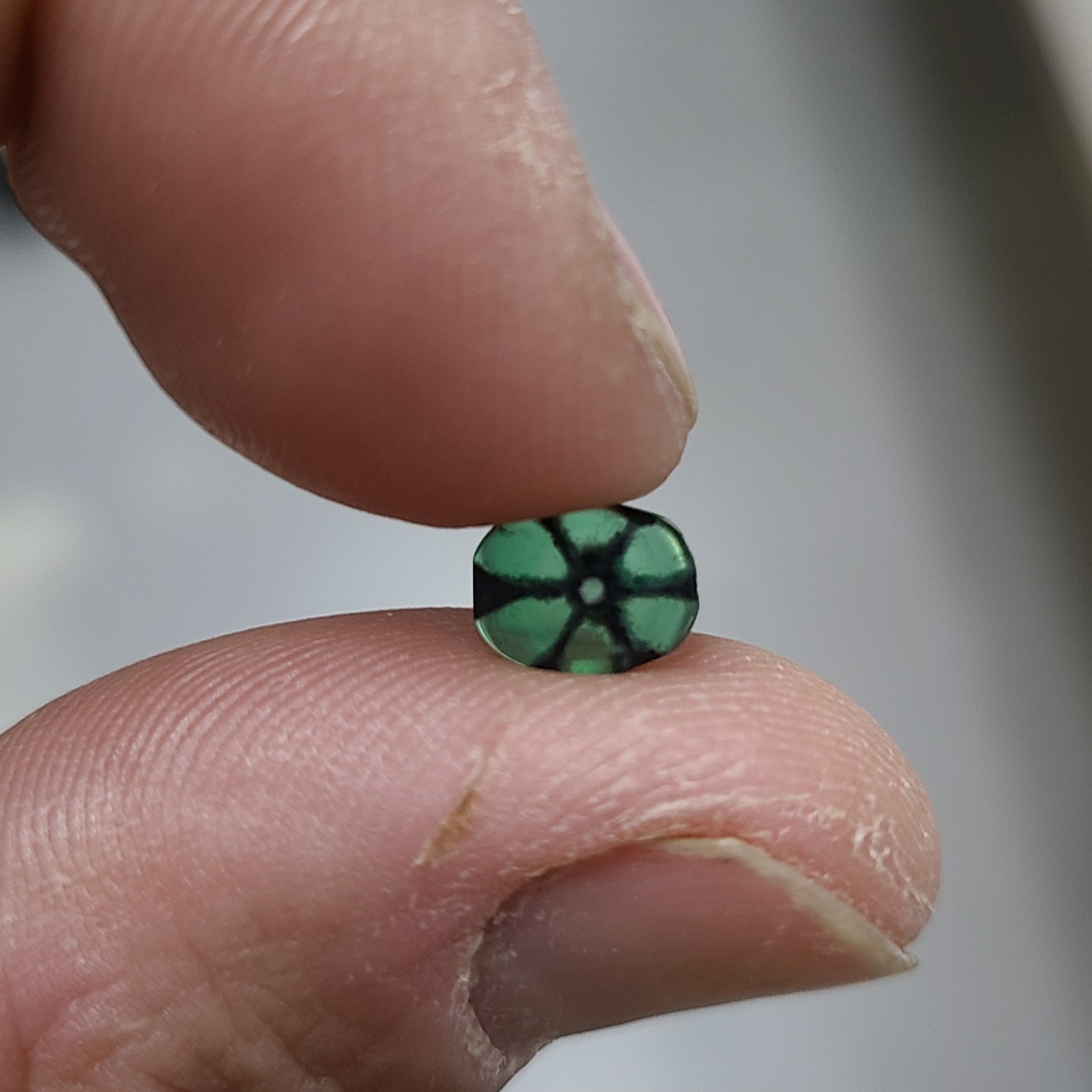 EXTREMELY RARE Tripache Emerald From Colombia 0.80 ct with Chatoyance!