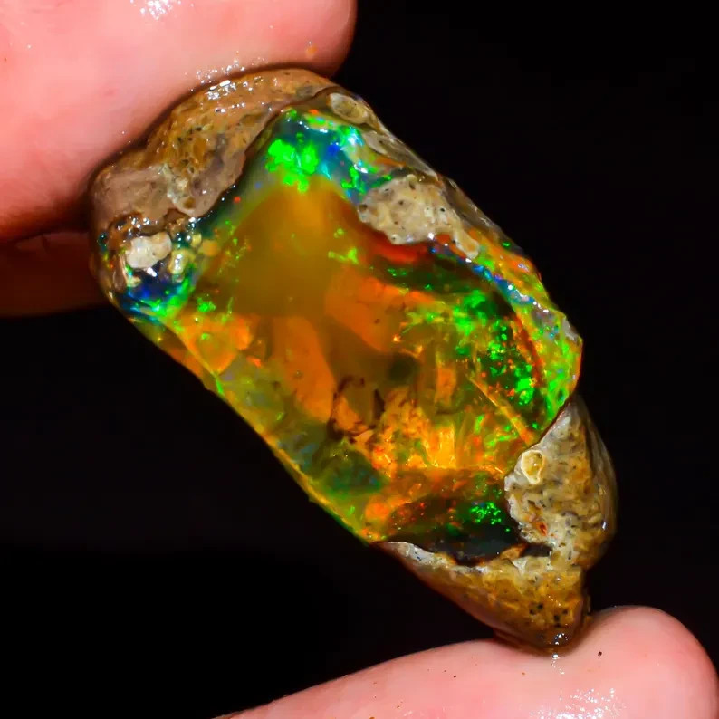 Opal Rough, Natural Ethiopian Opal Raw, Fire Opal Rough, Welo Fire Opal Raw,