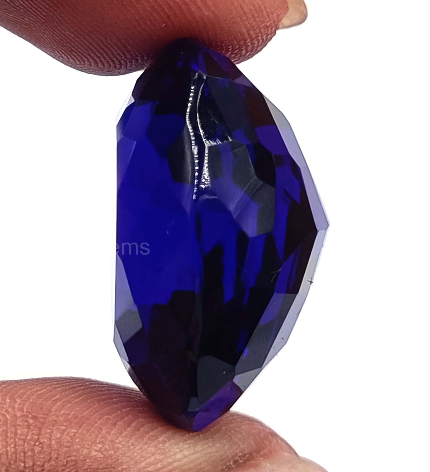 IGL Certified 45.95 Ct Natural Deep Blue Sapphire Pear Cut Loose Gemstone 5SDL