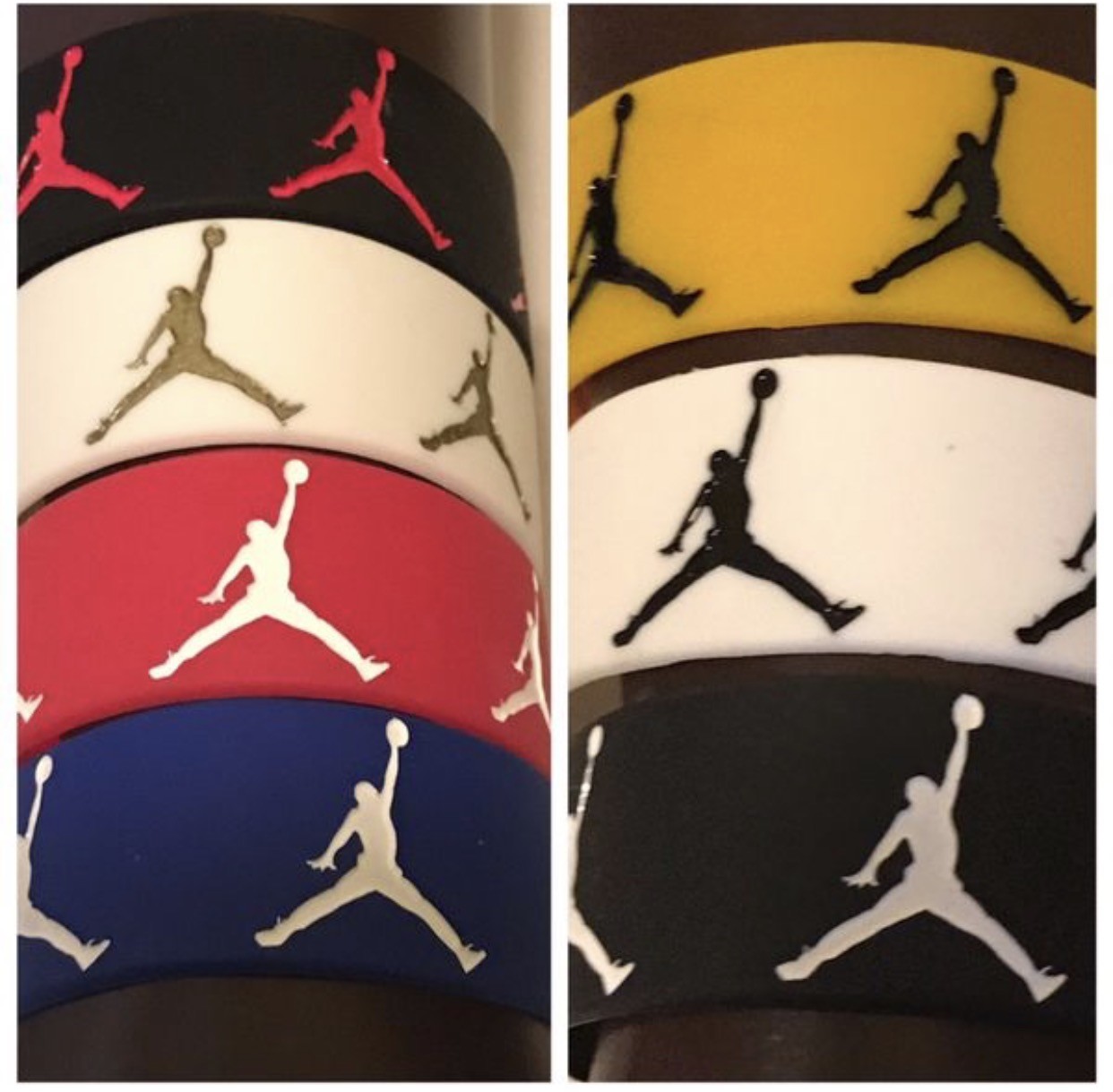 1 (One) Nike Jordan Sport Baller Band Silicone Rubber Wristband Bracelet