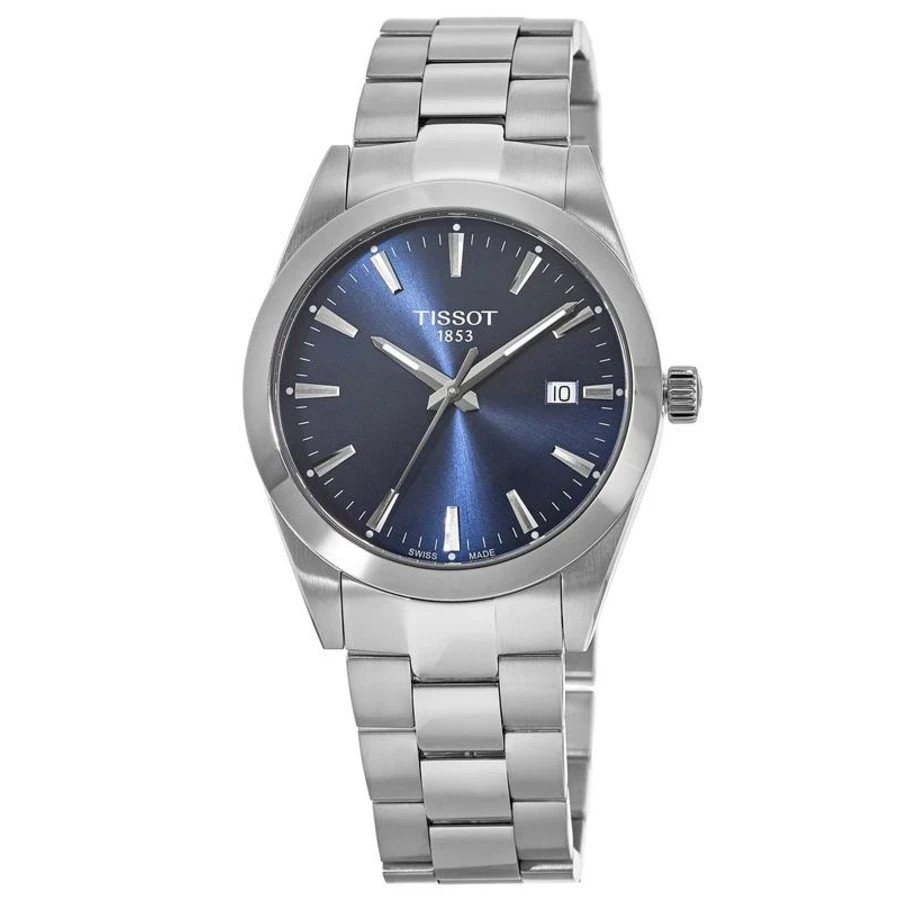 New Tissot Gentlemen Blue Dial 40mm Mens Quartz Watch T1274101104100