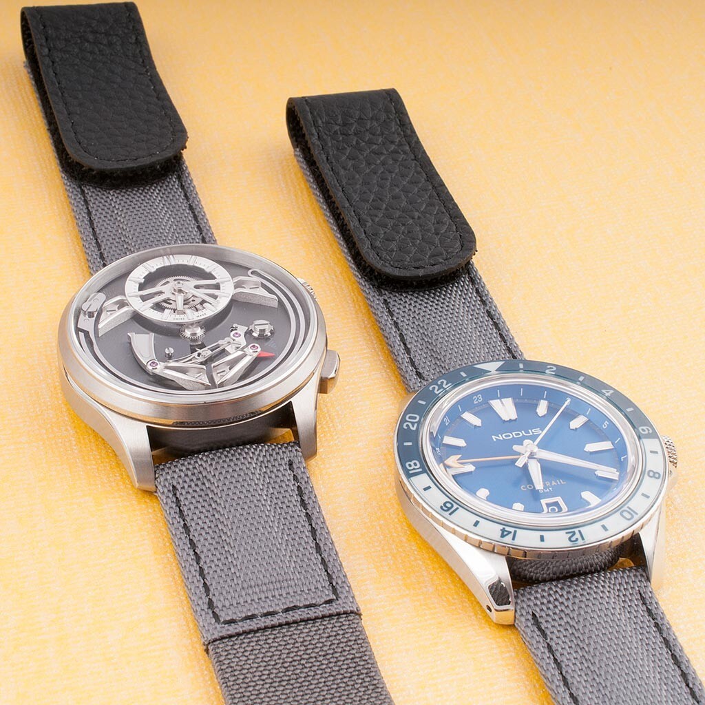 Hook and Loop Elastic Parachute Watch Strap Band Nylon Replacement Seiko Citizen