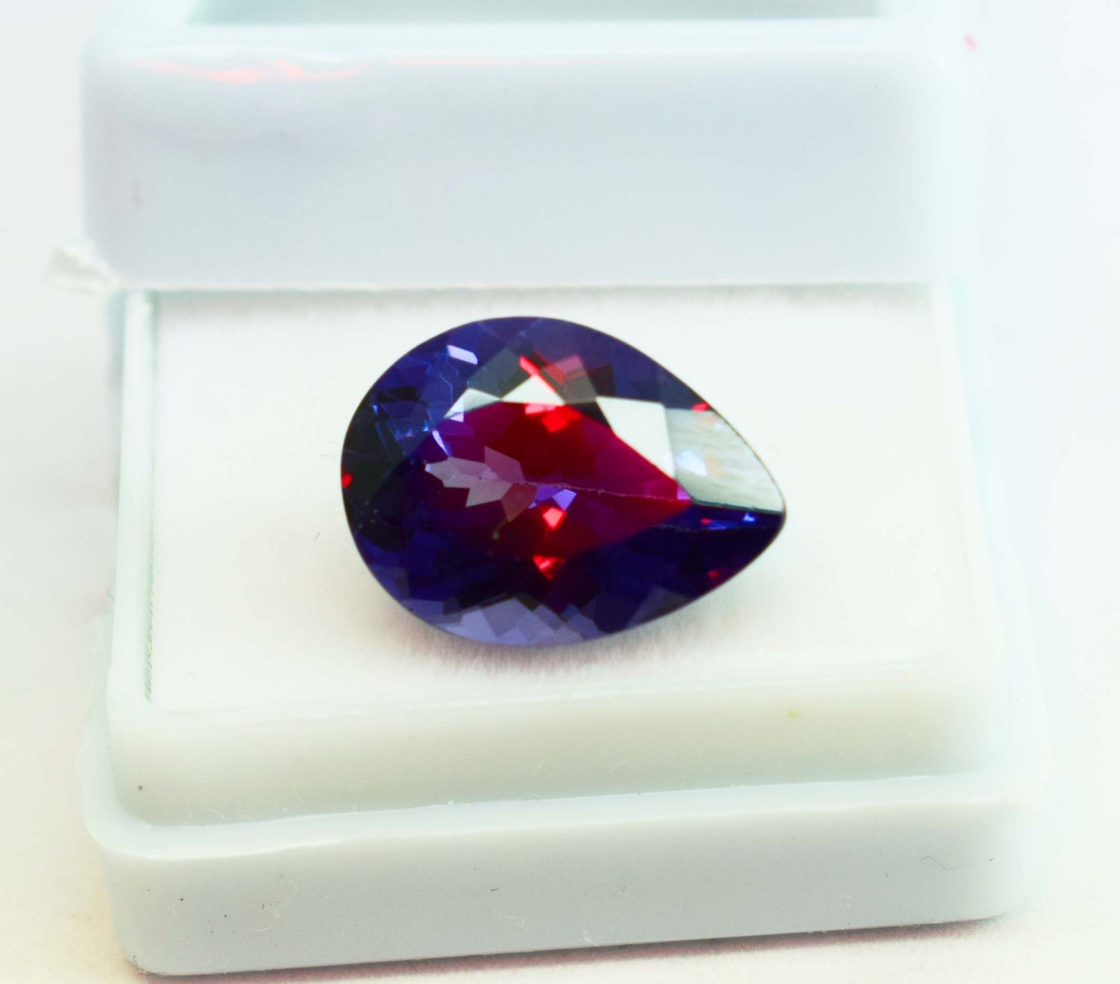 10Ct Natural Alexandrite gemstone Pear cut Color Changing Alexandrite