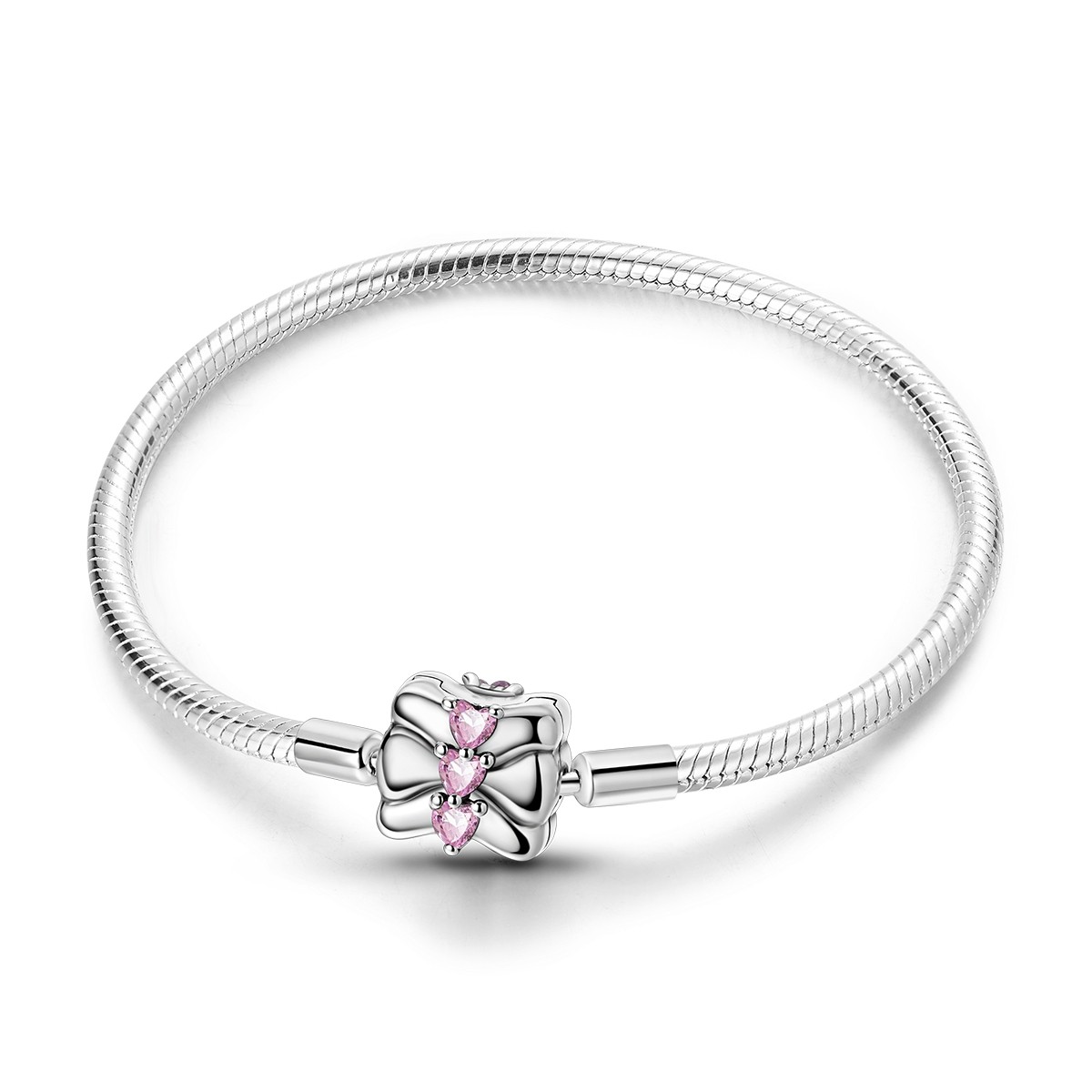 MULA Optional 925 Silver Blue AAA CZ Love Clasp Bracelet For Women Charm Jewelry