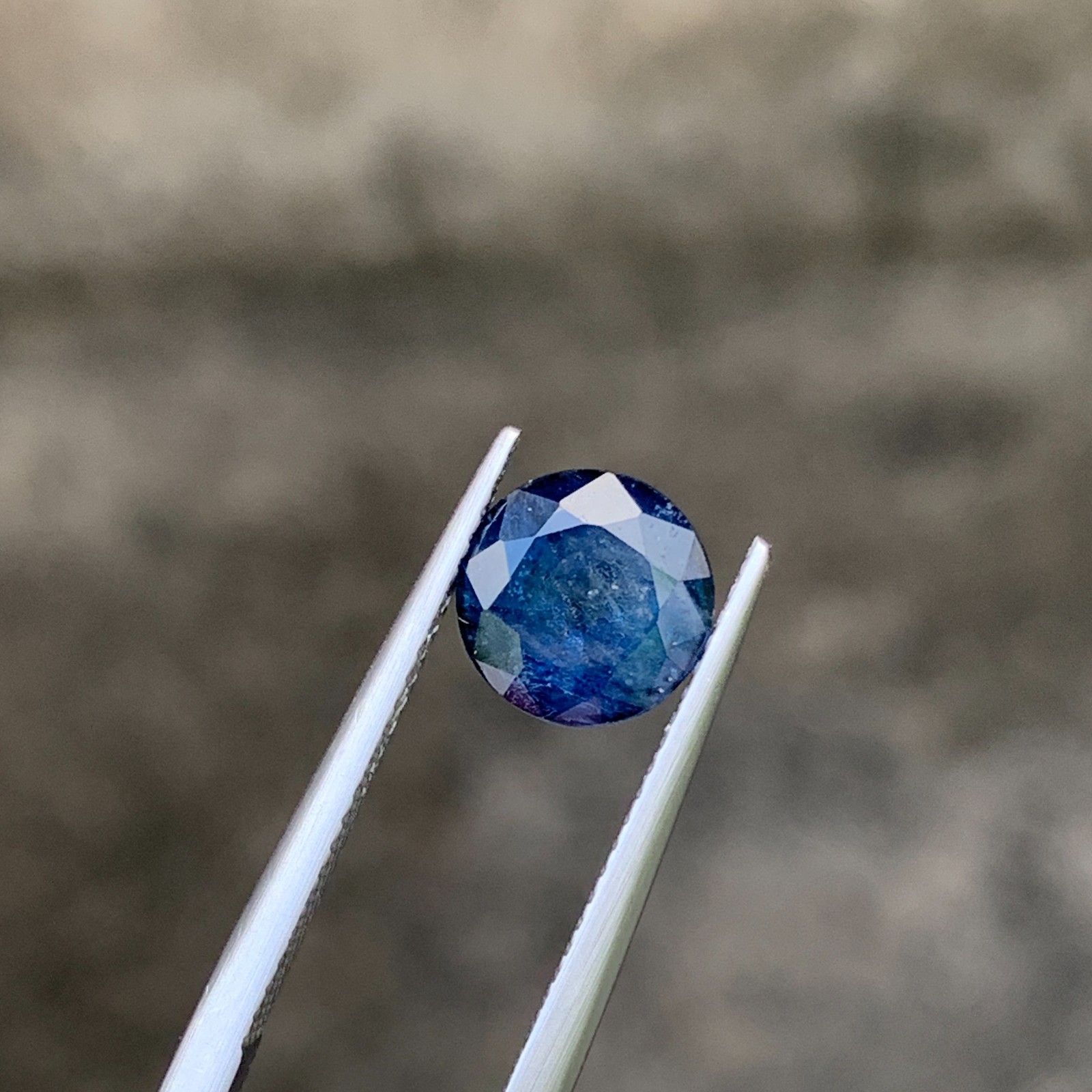 Natural Heated Blue Sapphire 2.64 ct Round Loose Gemstone Africa 7.6mm