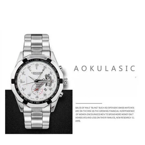 Men’s Large Dial Luminous Waterproof Calendar Watch Outdoor Sport