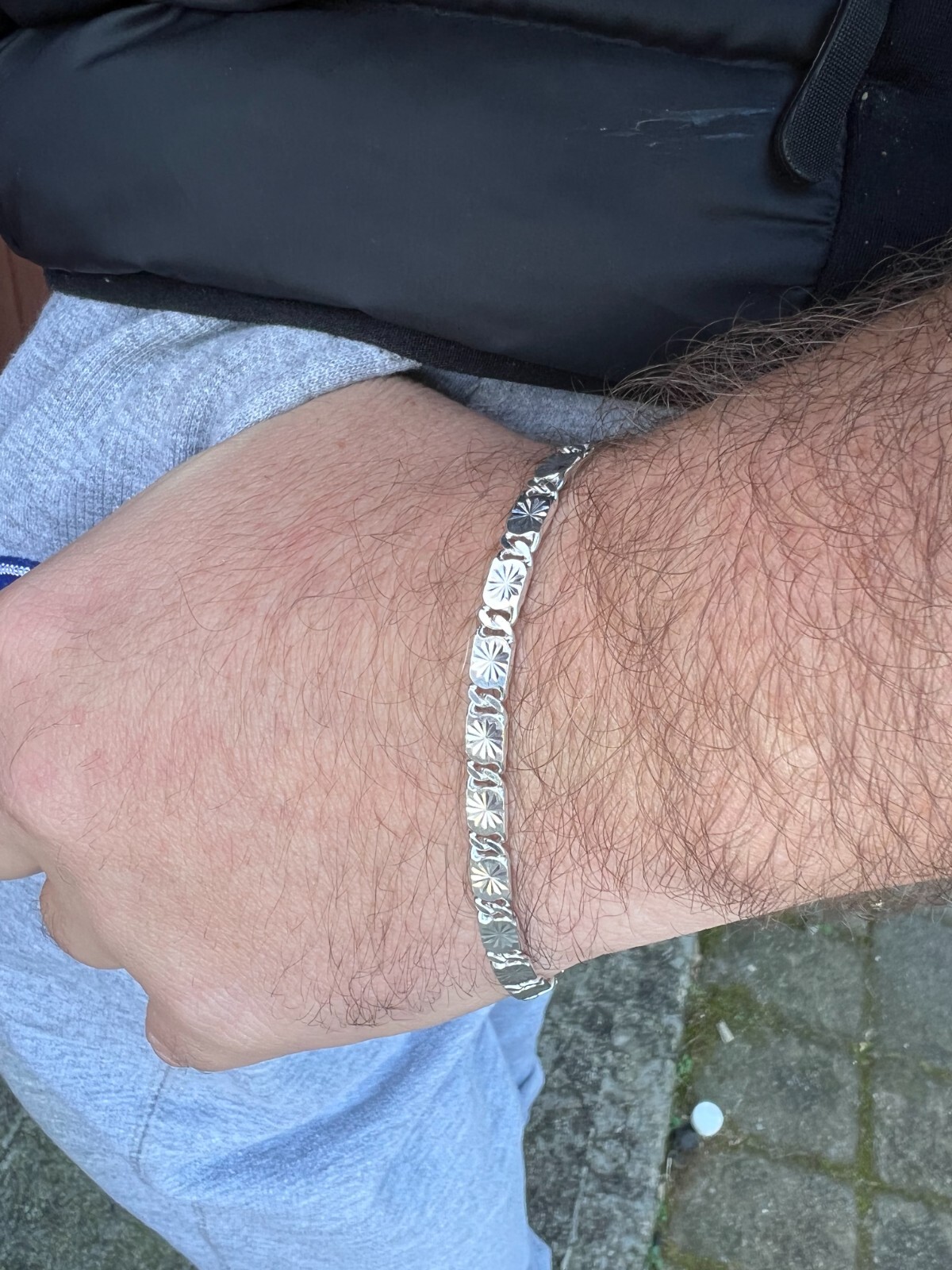 Valentino Star Chain Or Bracelet Solid Real 925 Sterling Silver ITALY 3-5mm