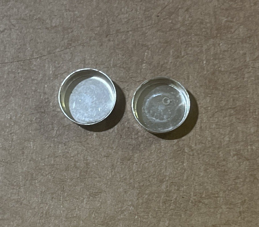 One 7mm Round Plain Sterling Silver Bezel Cup 32gauge Setting