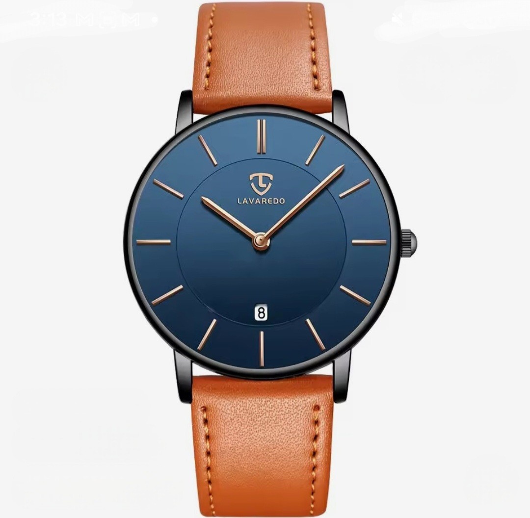 BEN NEVIS Slim Quartz Watch For Men With Leather Strap Waterproof Wristwatch