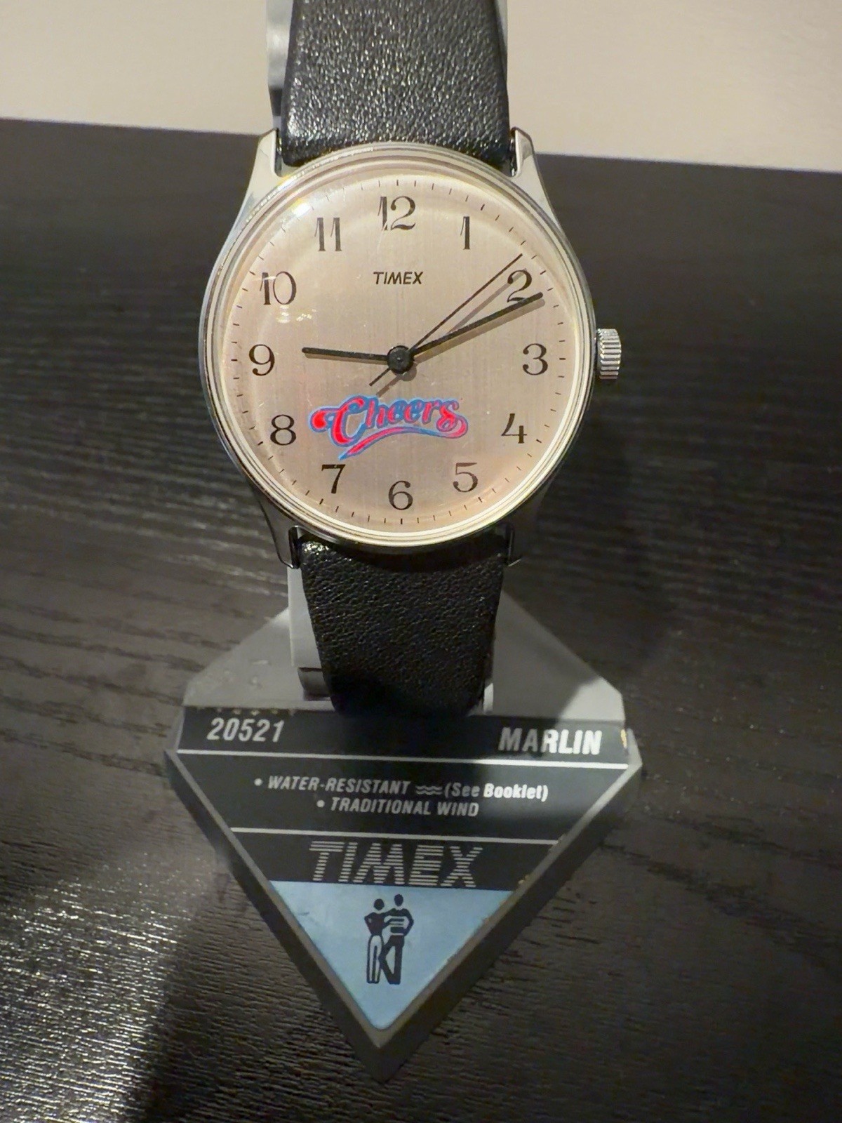 Rare 1980s Timex Marlin “Cheers” Manual Wind Watch – Collectible TV New
