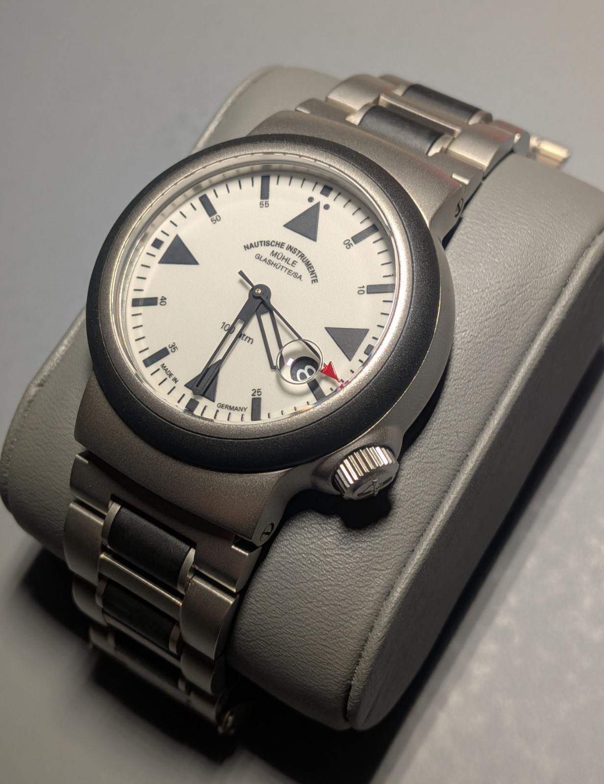 Mühle Glashütte S.A.R Lumen in Bracelet_M1-41-08-MB_ Full Set with Rubber Strap