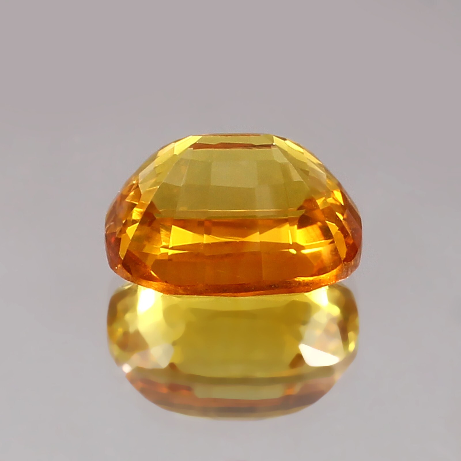 AAA Natural Flawless Ceylon Yellow Sapphire Cushion Loose Gemstone Cut 12×10 MM