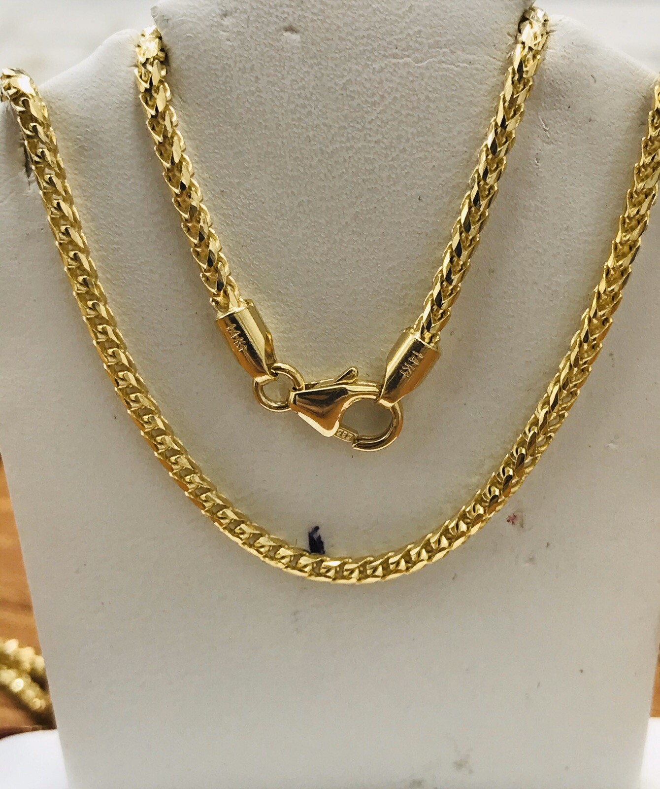 10.70 Grams 14K Solid Yellow Gold Franco Necklace Chain 20 Inch Brand new