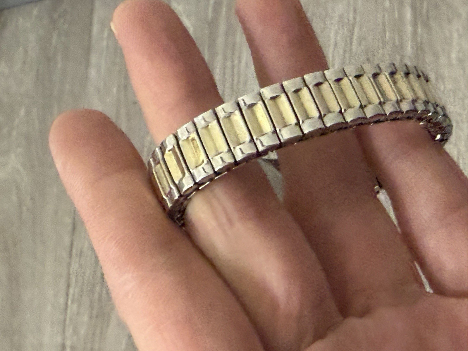 Quartz Analog Dress Watch 36mm White Dial Gold Tone Metal Bracelet