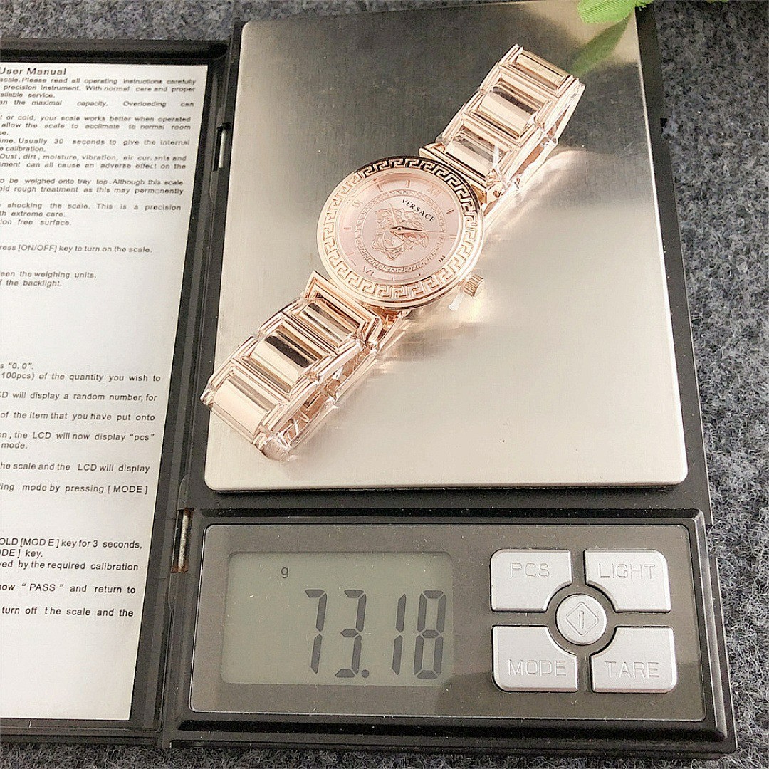 Versace Women’s Elegant Quartz Watch – 32mm Dial, Alloy Band with Box