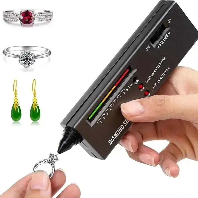 Portable Diamond Tester Selector Illuminated Jewelry Gemstone Testing Tool Kit