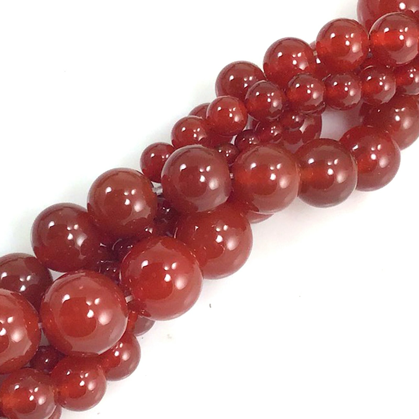 Natural Red Carnelian Spacer Round Bead 15″ 3mm 4mm 6mm 8mm 10mm 12mm Wholesale