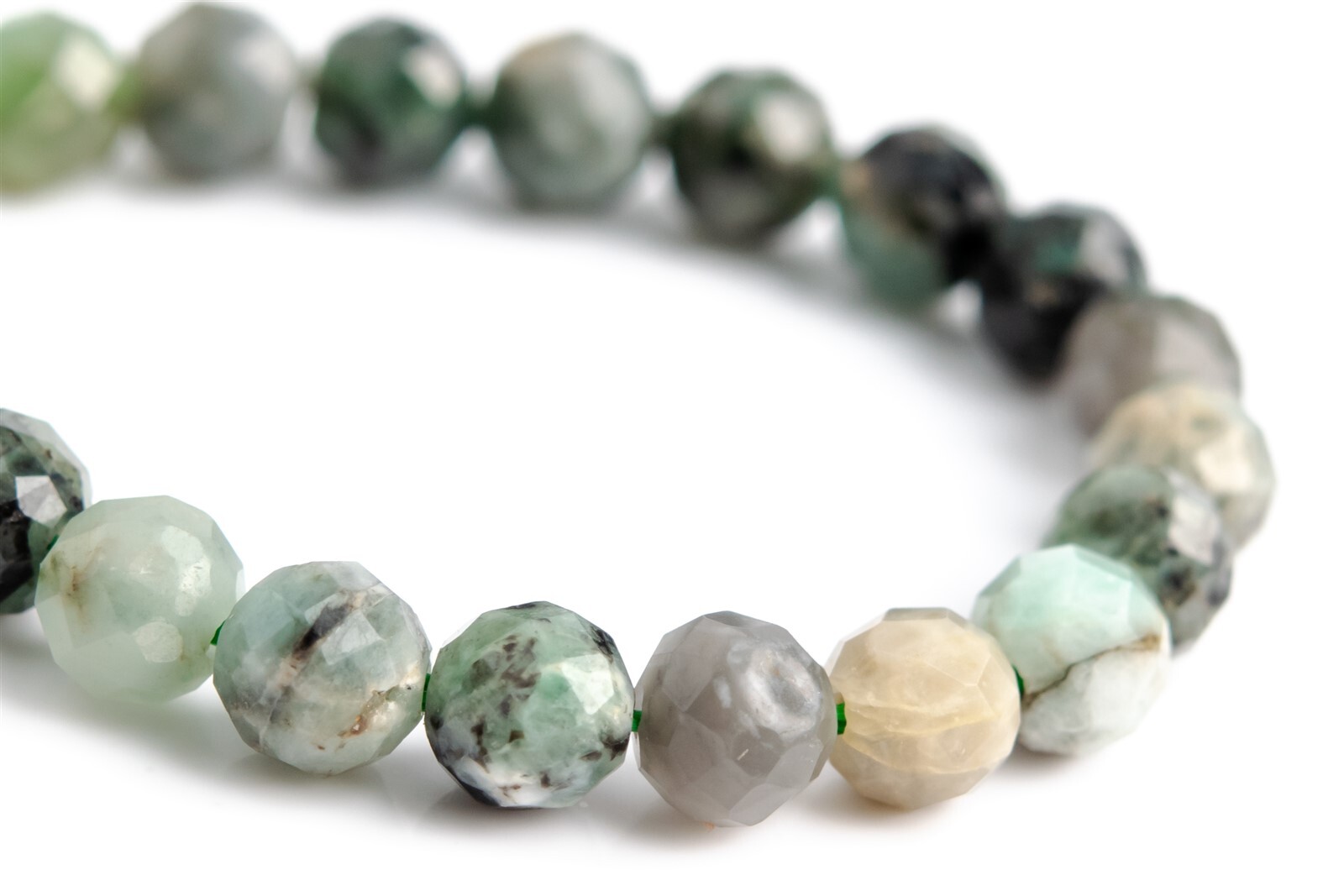 4-5MM Genuine Natural Colombian Emerald Beads Grade A Faceted Round Loose Beads