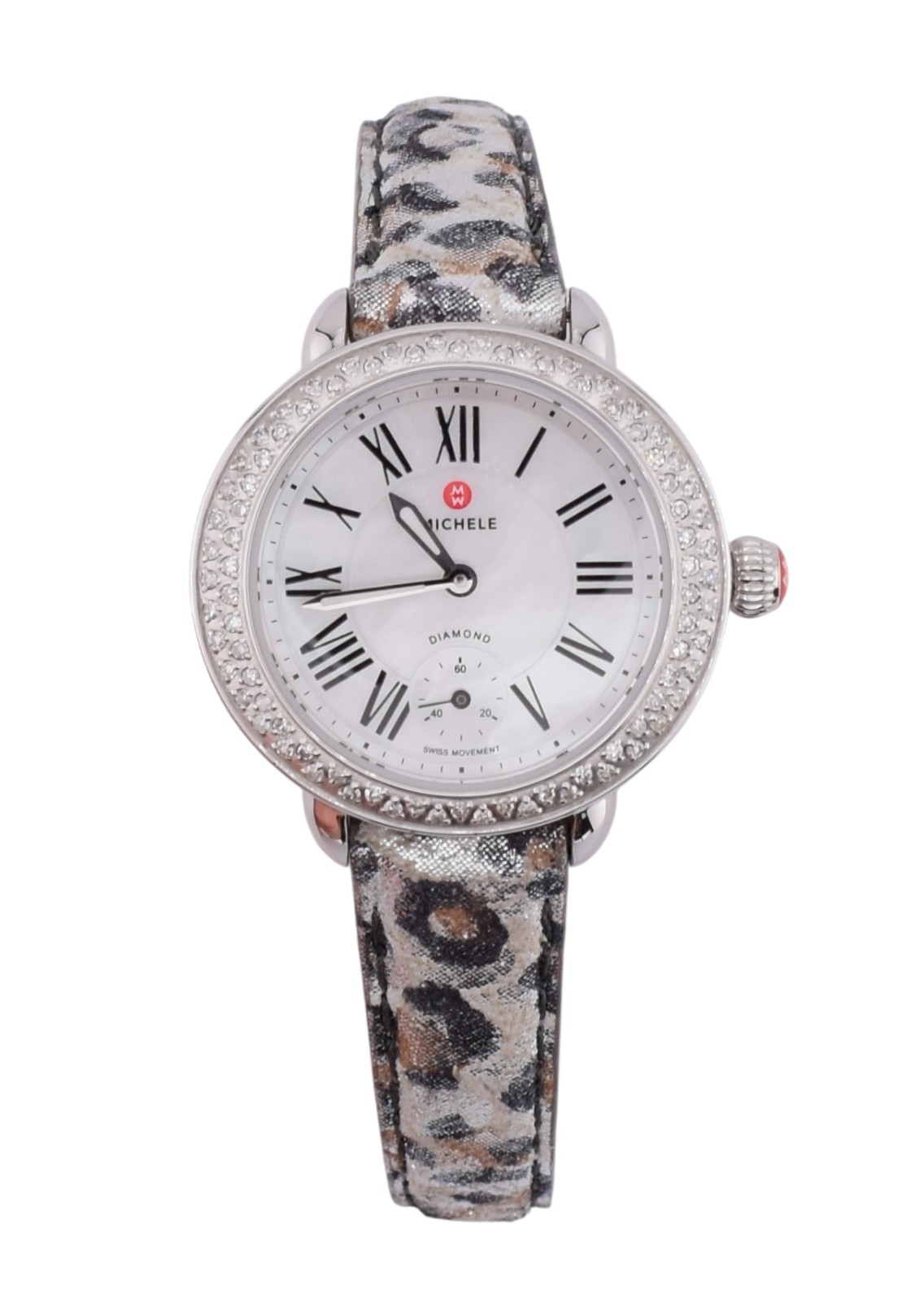 NEW Michele Serein Petite 28mm Diamond Watch Swiss Quartz MW21E01A1025 $1715.0