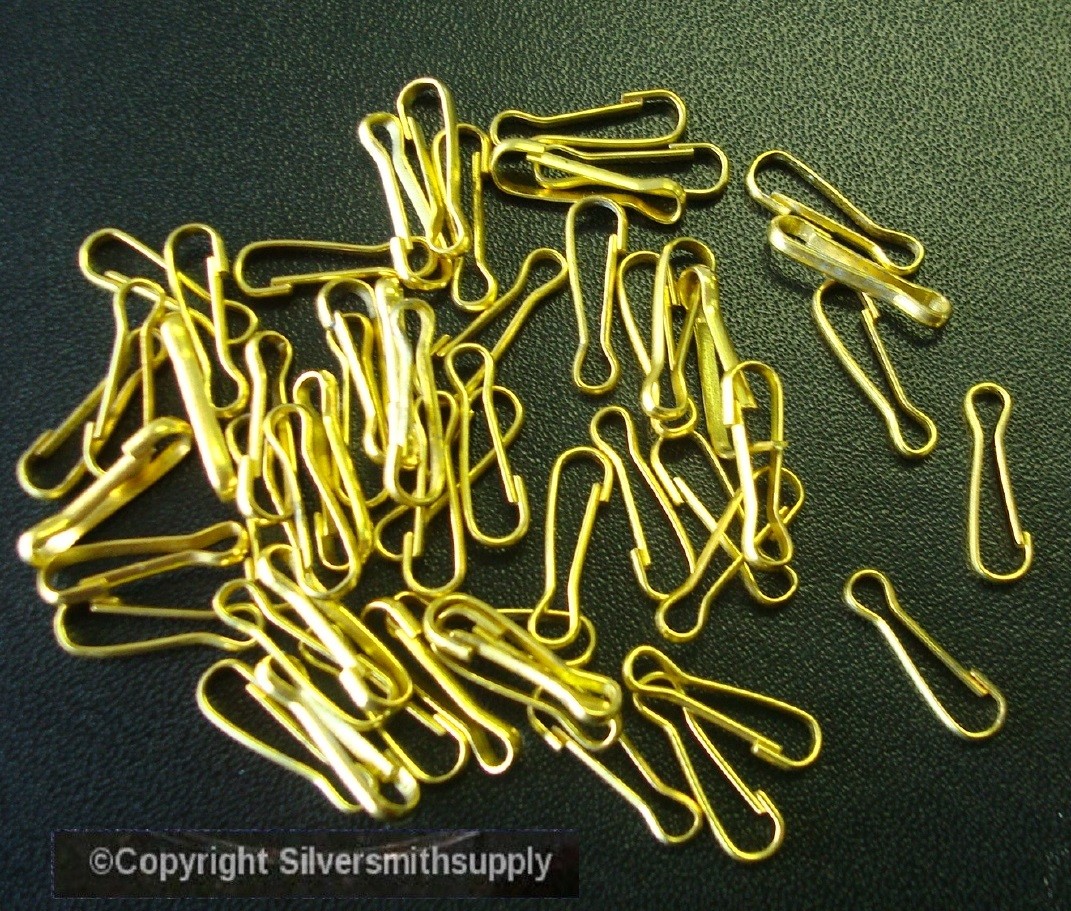 Jewelry clasps, findings,50 pc lot 13mm gold plated metal lanyard clasps FPC074B