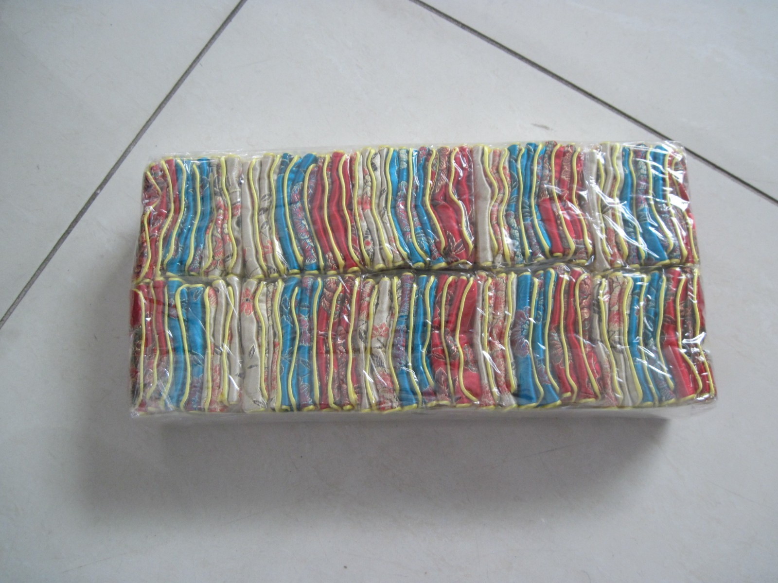 120 X Fancy Silk Chinese Jewelry Purse Pouches Zipper Bag 3 COLORS 3″X2.5″