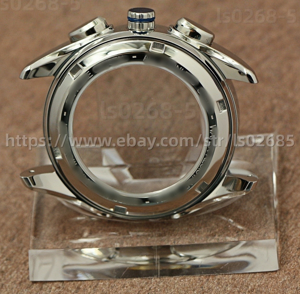 DIY SET for ETA 7750 watch case + dial + hands sapphire 38mm 10ATM NEW