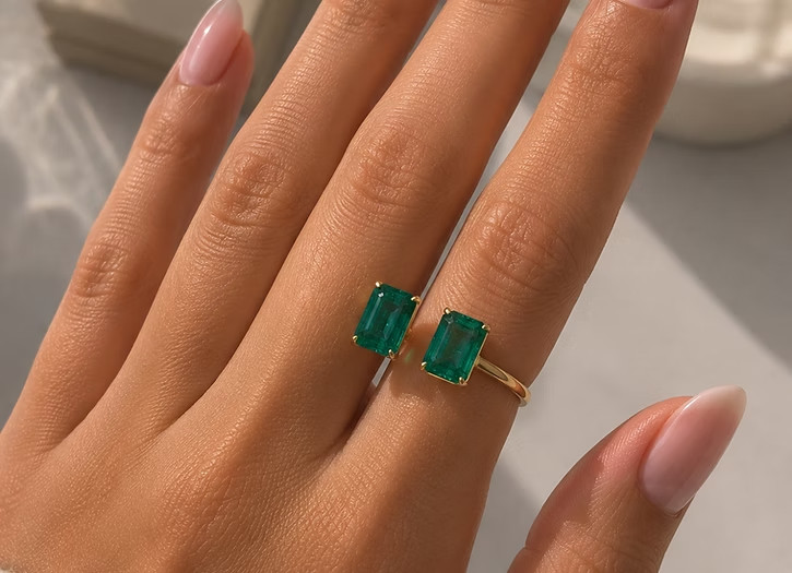 Dual Ec Emerald Ring