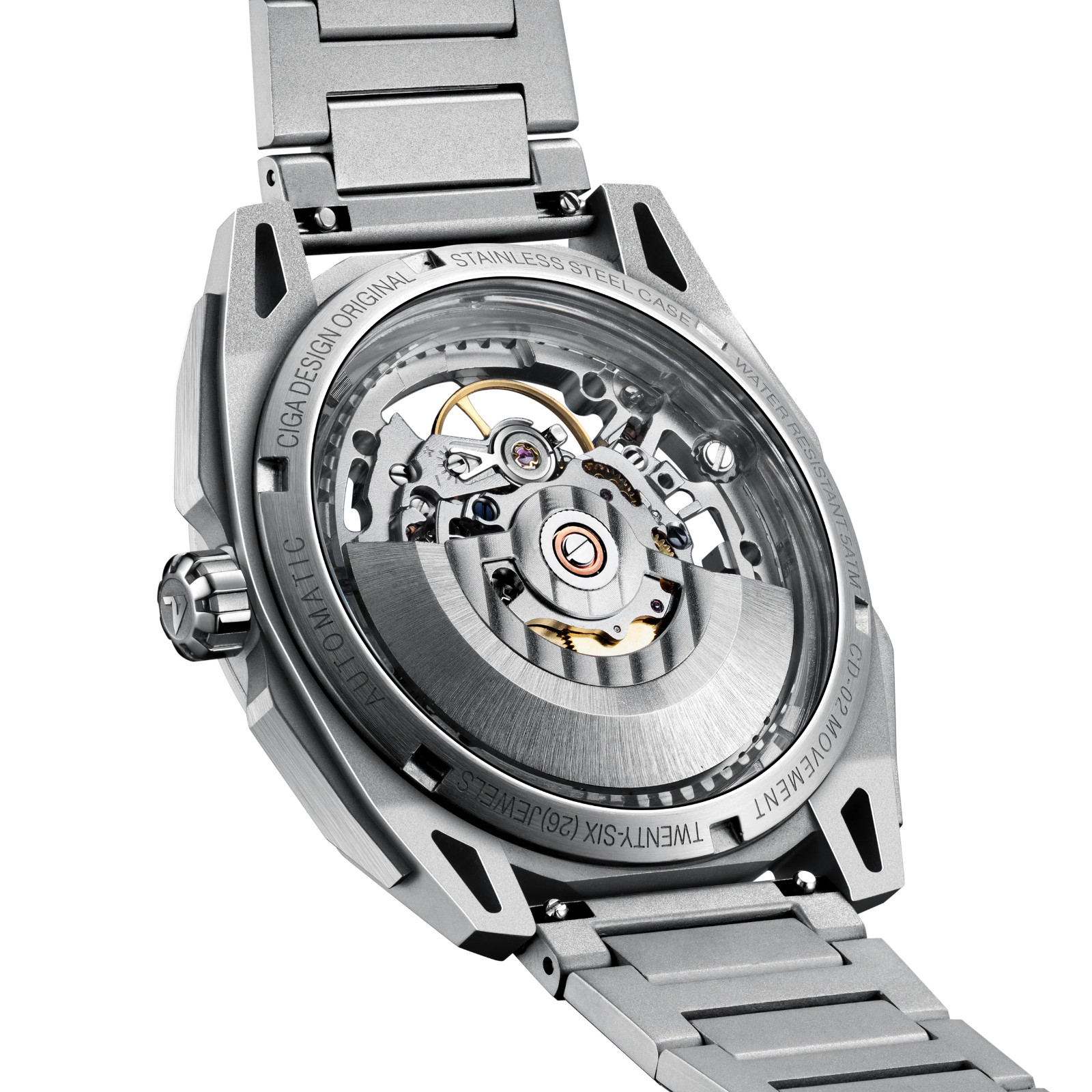CIGA Design Falcon Round Automatic Skeleton Mechanical Watch