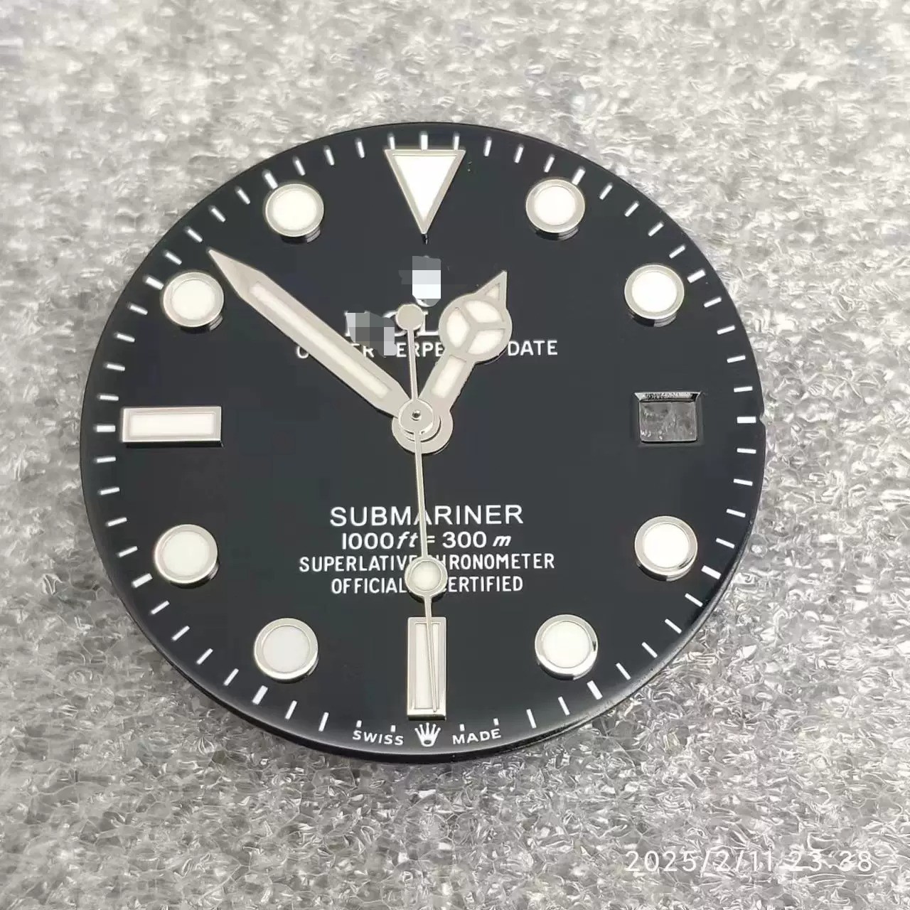 Luminous literal 28.5mm dial suitable for Rolex Submariner NH35 movement